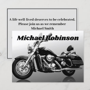 Modern motorcykel Firande i Life Inbjudningar
