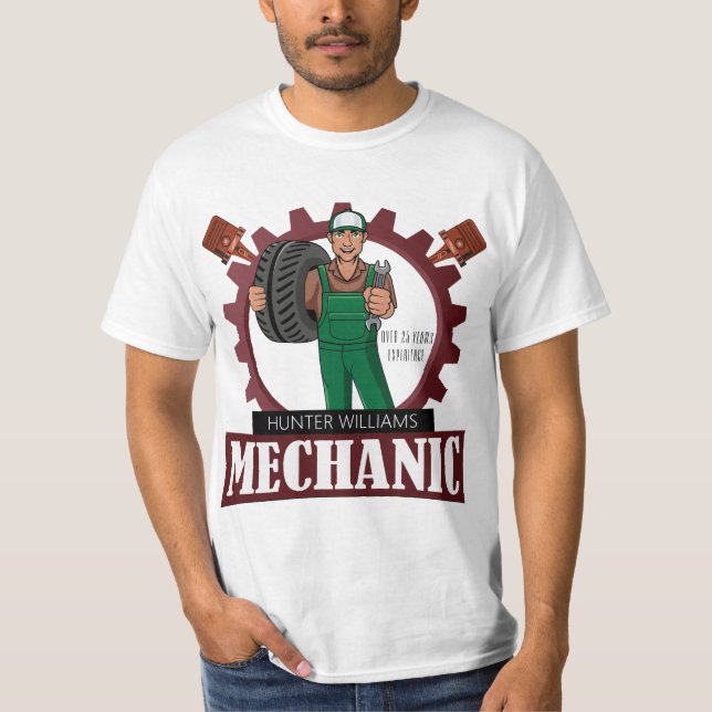 Modern motorfordonsmekanism Professionell Pappa T Shirt (Framsida)