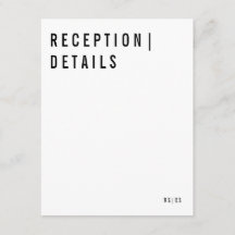 Modern Mottagningskort