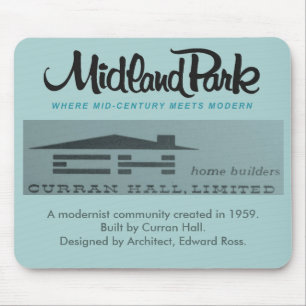Modern Mousepad 1958 Toronto Kanada i mitten av å Musmatta