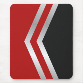 Modern mousepad, svart, röd, grått, vit, abstrakt musmatta