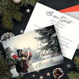 Modern Mr & Mrs Glad jul firande julpar Julpar Spara Datumet