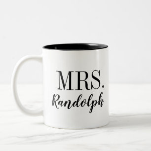 Modern Mrs. Monogram blev Modern Mrs. Mallard i de Två-Tonad Mugg