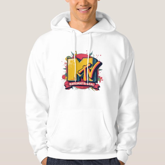 Modern MTV-Logotyp Remix T-Shirt Hoodie (Framsida)