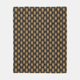 Modern Mudcloth Fleece Blanket