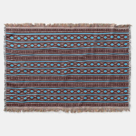 Modern Mudcloth Mönster Throw Blanket Filt