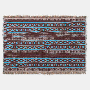 Modern Mudcloth Mönster Throw Blanket Filt