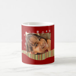 Modern mugg för julpersonligfoto