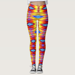 Modern multifärgad klassisk "Ratti_Kreativ_Arts" L Leggings
