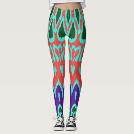 Modern multifärgad klassisk "Ratti_Kreativ_Arts" L Leggings