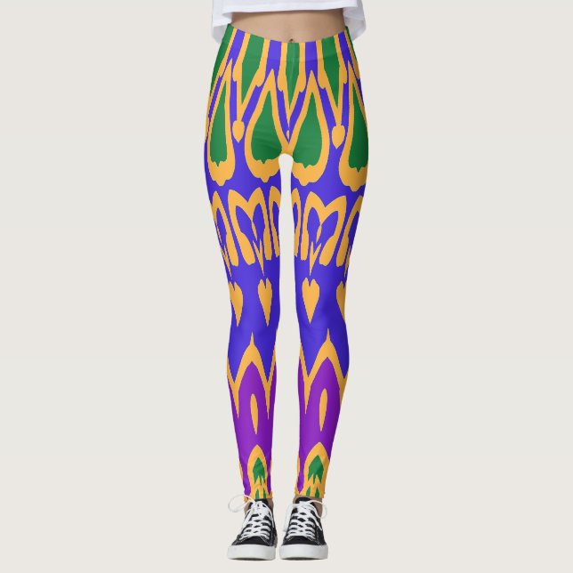 Modern multifärgad klassisk "Ratti_Kreativ_Arts" L Leggings (Framsida)
