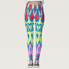 Modern multifärgad klassisk "Ratti_Kreativ_Arts" L Leggings