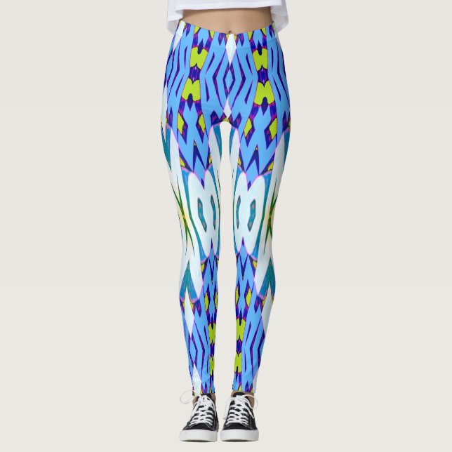 Modern multifärgad klassisk "Ratti_Kreativ_Arts" Leggings (Framsida)