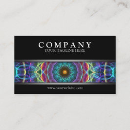 Modern multifärgadMandala Visitkort