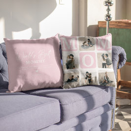 Modern multifoto Grid Cute MAMMA ger Throw Pillo Kudde