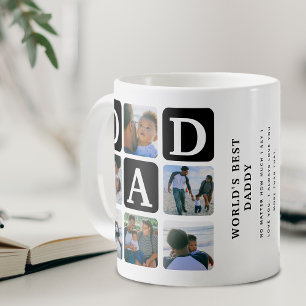 Modern multifoto Grid Cute PAPPA Gift Coffee Mugg