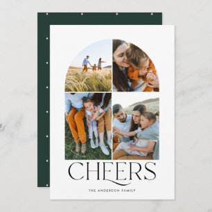 Modern multifoto-grönt jul 4 foto