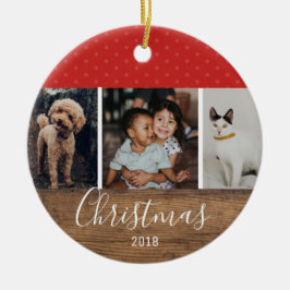 Modern multifoto med robust Chic Julgransprydnad Keramik