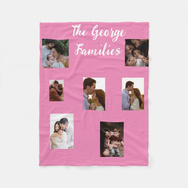 Modern multifotofamiljs hemdekoder för marinbruk fleecefilt (Framsidan)