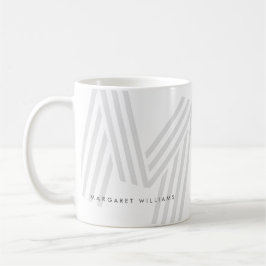 Modern multiline Monogram Brev-Personlig Kaffemugg