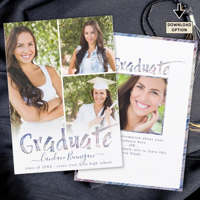 Modern multipla fotokollage för Student med-pensel Meddelande (Skapare uppladdad)