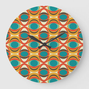 Modern mur Clock i mitten av århundradet, Öga M Stor Klocka