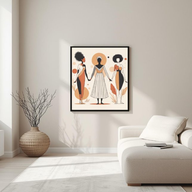 Modern Muse – Abstrakt Feminim Geometri IV Poster (Skapare uppladdad)