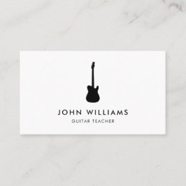 Modern musikergitarrMinimalist Visitkort