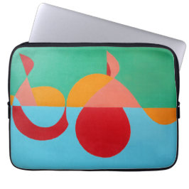 Modern musikkonst Diskantnyckel Bärbar datorskydd Laptop Fodral