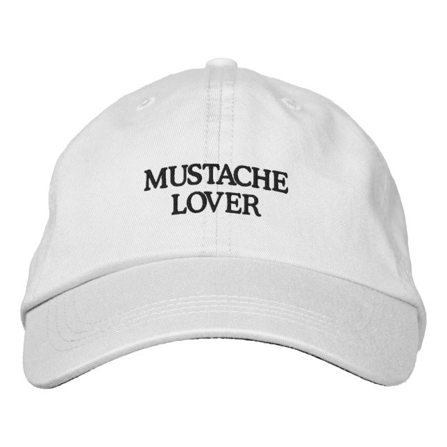 Modern Mustache Älskare Taco Baseball Broderad Keps (Framsida)