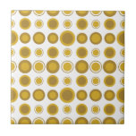 Modern Mustard Guld Geometric Mönster i mitten av  Kakelplatta<br><div class="desc">Modern design i mitten av århundradet som ger vintage mönster av retro-guldsenapskretsar med vit bakgrund. Enkel, ren modern design. Skapa din egen anpassningsbar mönster genom att ladda upp en ny bild eller använda knappen "Kontakta den här designern" för hjälp. Så här skapar du din egen mönstrade design: 1. Välj Anpassa...</div>