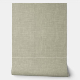 Modern Muted Olive Home Office Linen Look Texture
