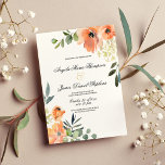 Modern myntkorall grönt rosa blommigt bröllop inbjudningar<br><div class="desc">En rosa för vattenfärger i land-chicen,  myntfilm och inbjudningar till blommigten är perfekt för alla klassmässiga och sofistikerade ceremonier. Den här utsökta eleganten som bländar blommigten med gigantisk handmålning är perfekt för trendiget och snyggten. Anpassa den här designen med egen information om meddelande och personlig. Alla designer skrivs ut.</div>
