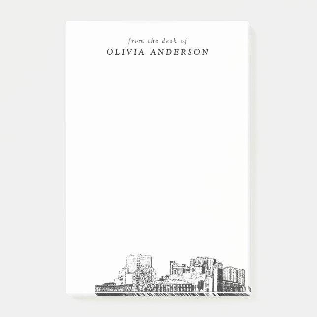 Modern Myrtle Beach Professionell Gift-Personlig Post-it Block (Framsida)