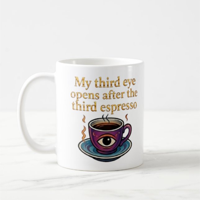 Modern Mystic Coffee Art Min tredje ögon samling Kaffemugg (Vänster)
