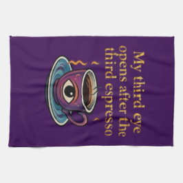 Modern Mystic Coffee Art My third eye collection Kökshandduk