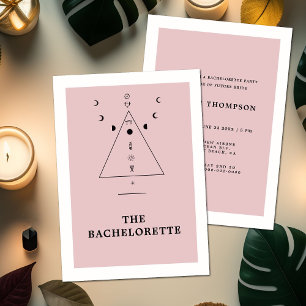 Modern Mystic Tarot Fortune Bachelorette Party Inbjudningar