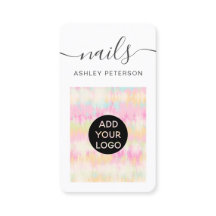 Modern nagel-skript för gips-pastel-färgning