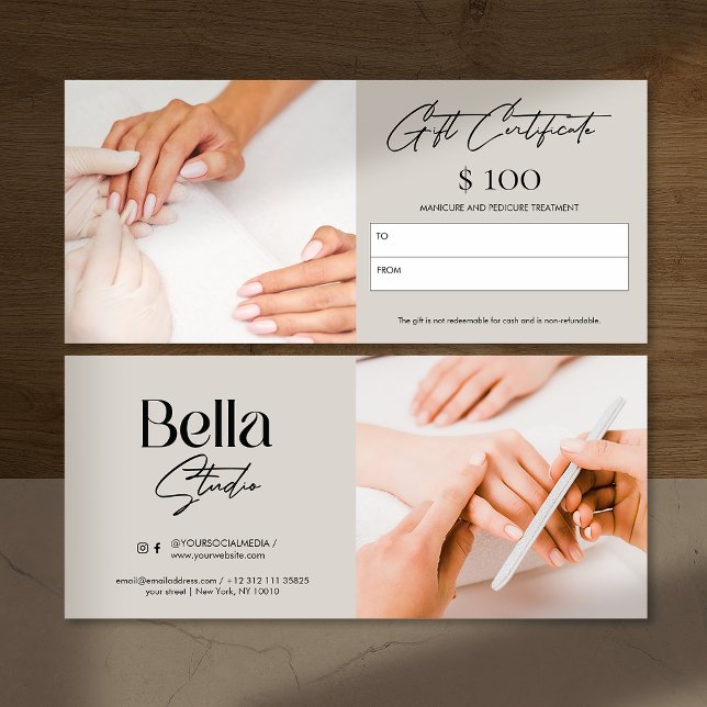 Modern Nagel Tech Beauty Salon Gift Card (Skapare uppladdad)