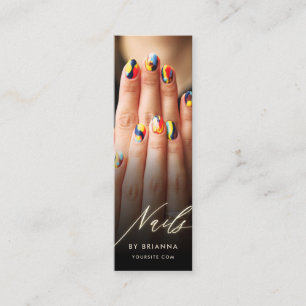 Modern Nail Artist Nagel Beauty Salon Maniboyin Mini Visitkort