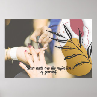 Modern Nail Salon Wall Print Poster