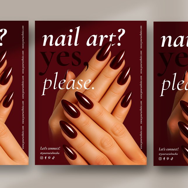 Modern Nail Tech Skönhetssalong Flyer (Skapare uppladdad)