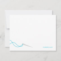 Modern Nål och Tråd i Aqua Sy