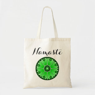 Modern Namaste Grönt Mandala Tygkasse