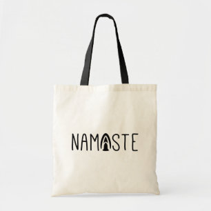 Modern Namaste Yoga Hälsning Tote Bag Tygkasse