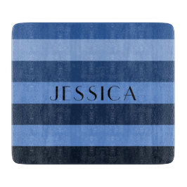 Modern Namn Blue Rand Mönster