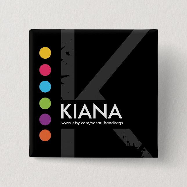 Modern namn bricka knapp (Framsida)