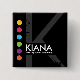 Modern namn bricka knapp
