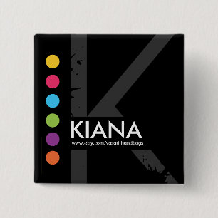 Modern namn bricka knapp