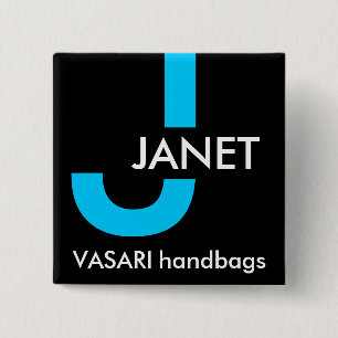 Modern Namn bricka Knapp
